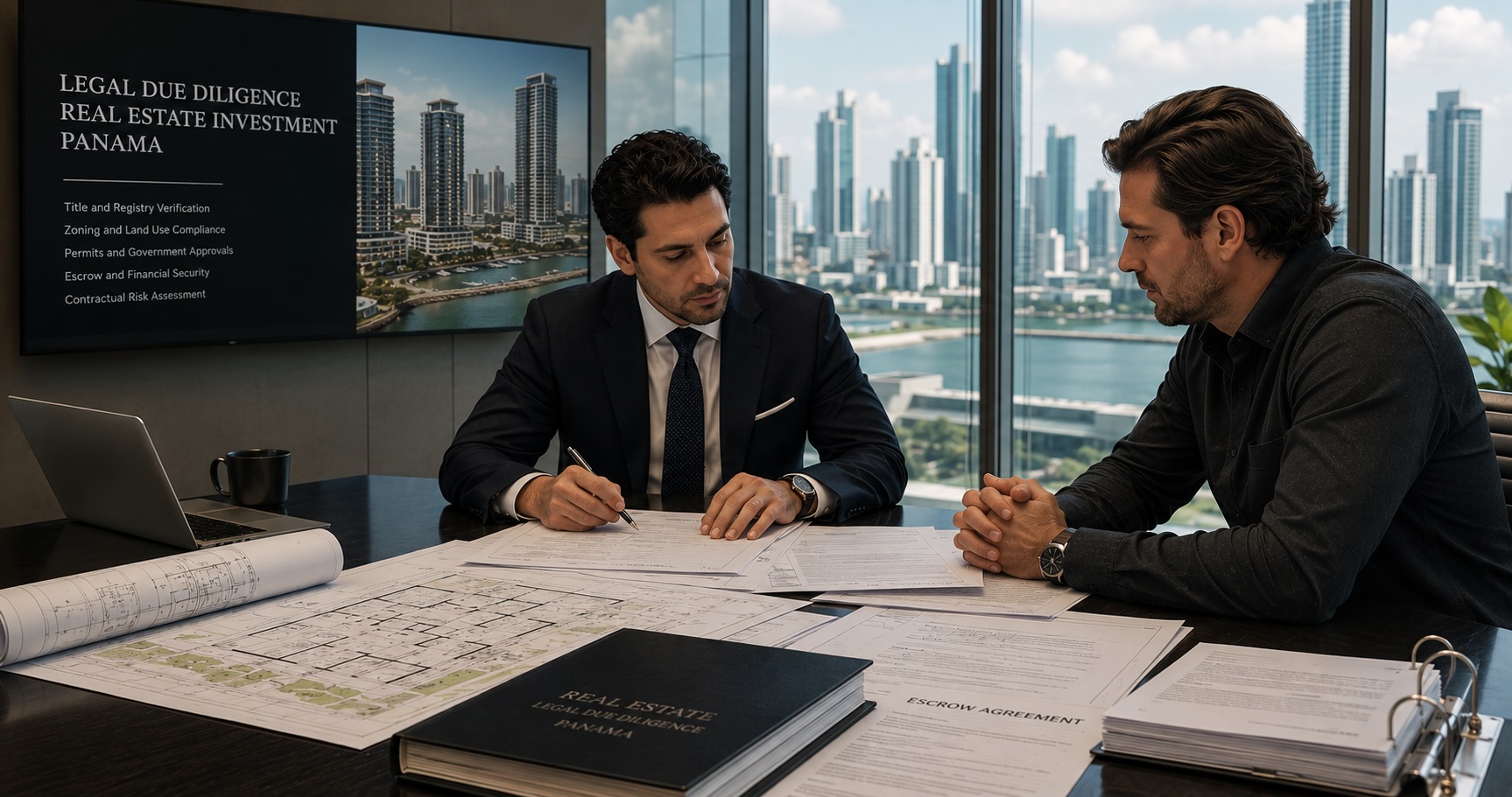 Panama pre construction real estate legal due diligence meeting